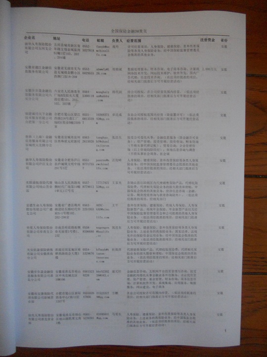 中國(guó)保險(xiǎn)業(yè)企業(yè)黃頁(yè)可開(kāi)展精準(zhǔn)營(yíng)銷，電話營(yíng)銷、郵件營(yíng)銷、傳真營(yíng)銷等等多管齊下，圓您銷售冠軍夢(mèng)