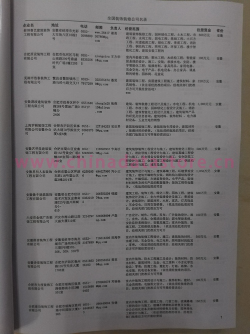 中國裝飾裝修企業(yè)黃頁可開展精準(zhǔn)營銷，電話營銷、郵件營銷、傳真營銷等等多管齊下，圓您銷售冠軍夢